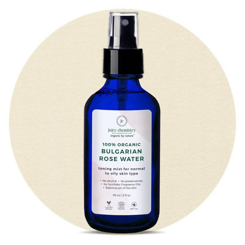 Juicy Chemistry Bulgarian Rose Water Toner for brighter skin