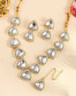VOJ Women Silver Color stainless steel Jewellery Set