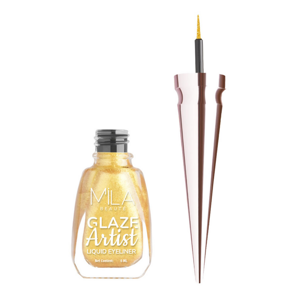 Mila Beaute Glaze Artist Waterproof & Smudge Proof Eyeliner - Magical Gold
