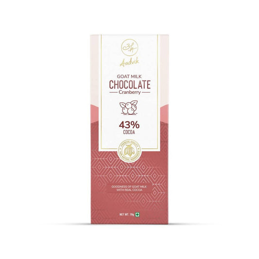 Aadvik Goat Milk Chocolate - Cranberry
