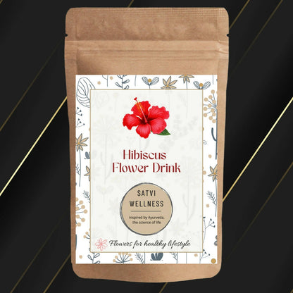 Satvi Wellness Hibiscus Flower Drink | Hibiscus Flower Tea | Hibiscus Tea | Herbal Tea