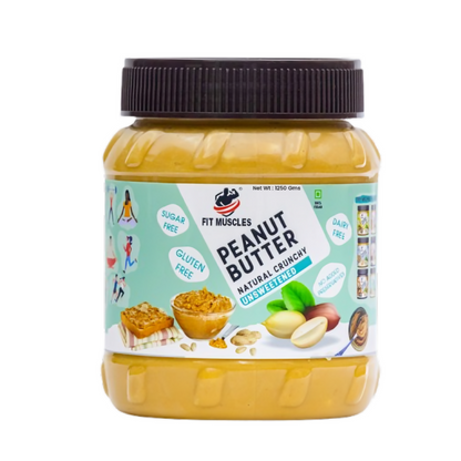 Fit Muscles Natural Crunchy Peanut Butter