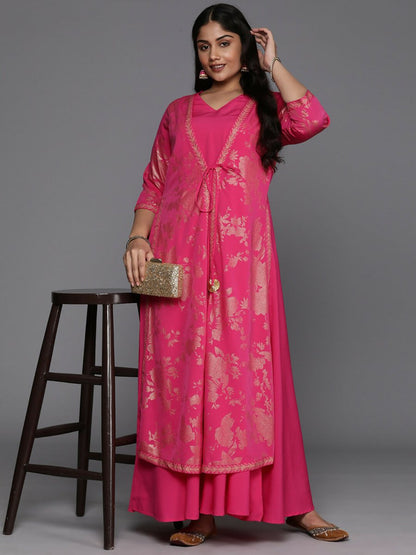 Ahalyaa Women's Traditional wear Ethnic Dress - Pink