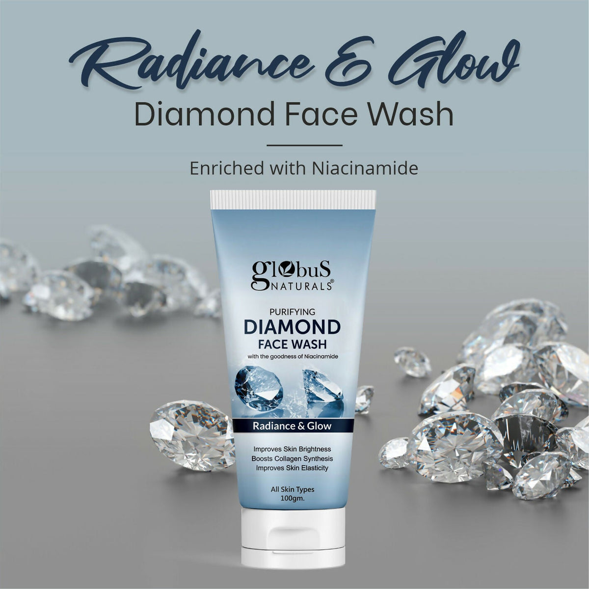 Globus Naturals Revival Diamond Face Wash, Suitable For All Skin Types