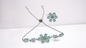 Rhodium-Plated Alloy American Diamond Studded Bracelets & Ring Set - The Pari