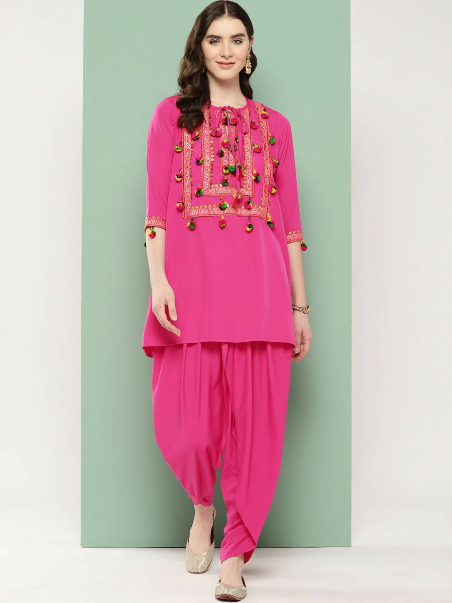 Ahalyaa Women's Traditional Wear Co-ods - Pink