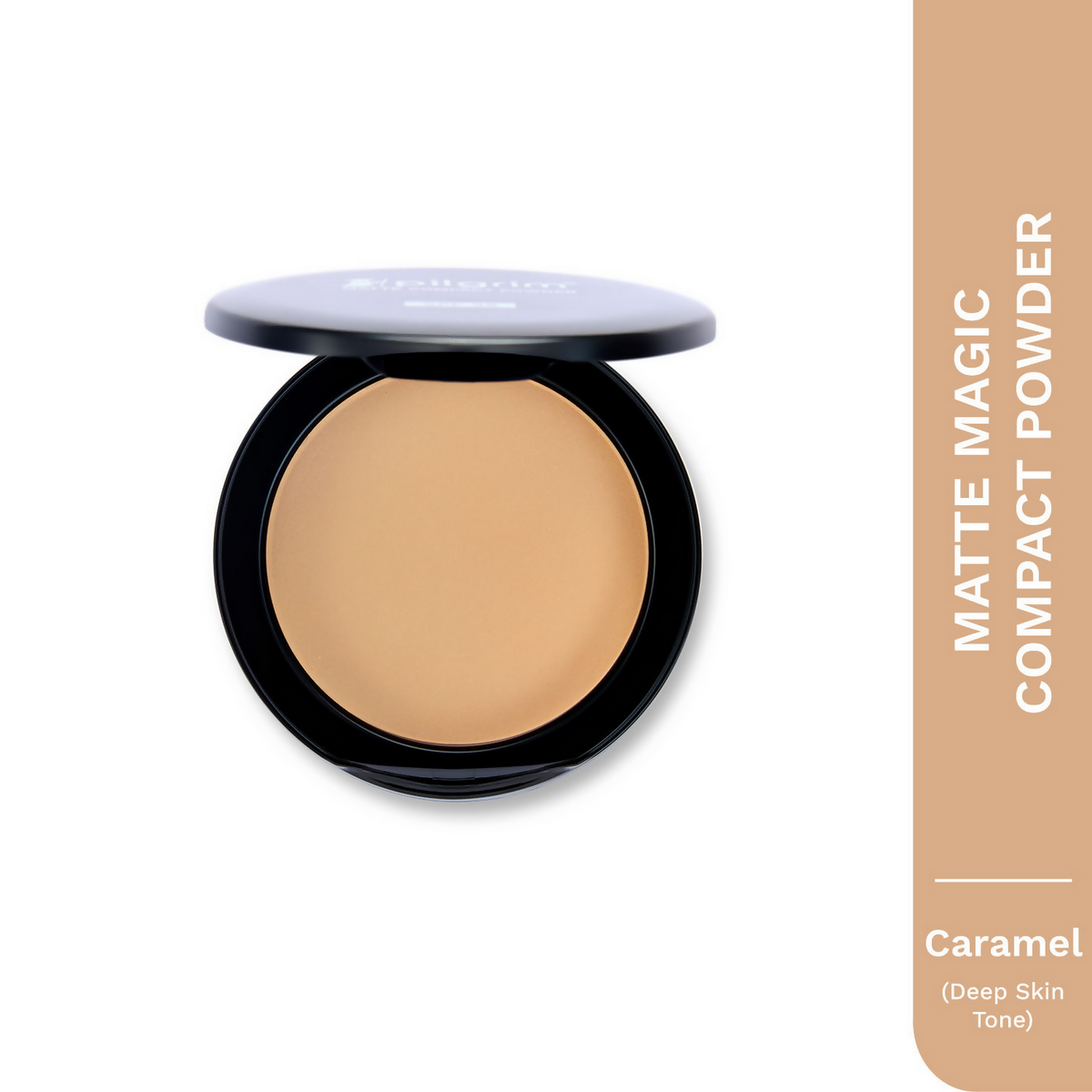 Pilgrim Matte Finish Compact Powder With SPF 25 - Caramel-25