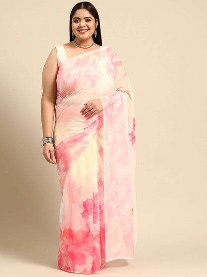 Ahalyaa Women's Traditional wear Saree - Pink