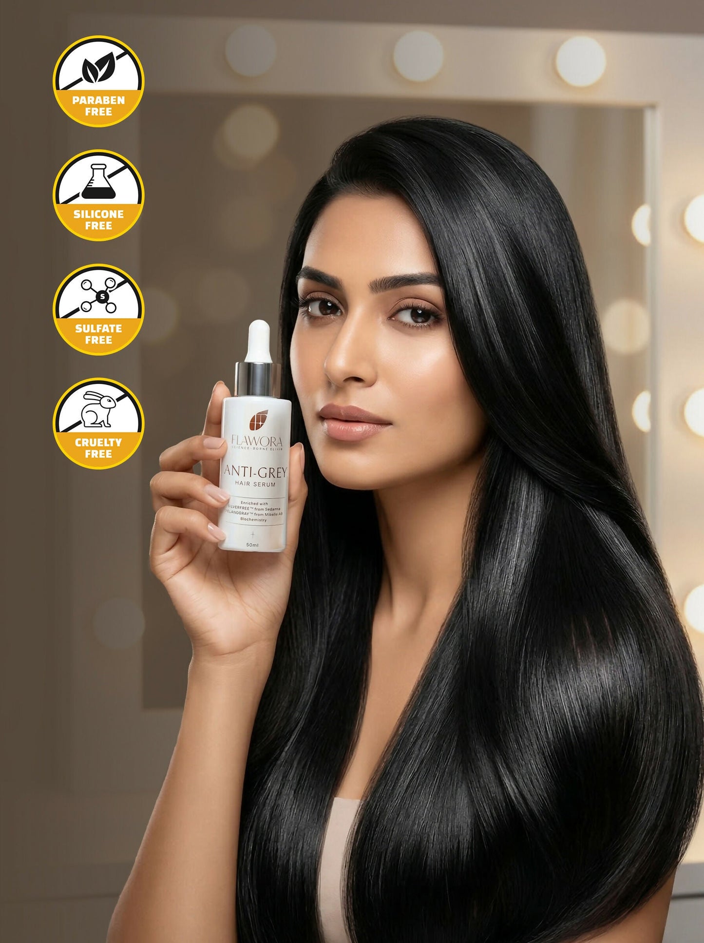 Flawora Anti-Grey Hair Serum