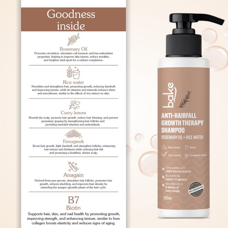 Bake Rosemary Anti Hair Fall Shampoo For Hair Fall Control & Hair Growth
