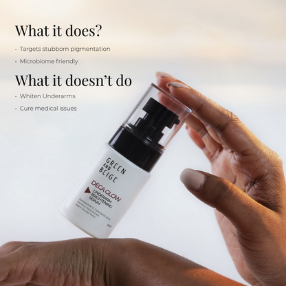 Green And Beige Deca Glow Underarm Brightening Serum