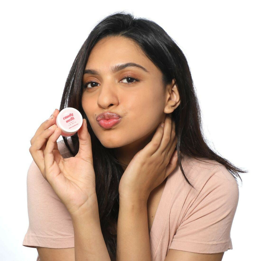 Plum Candy Melts Vegan Lip Balm Red Velvet Love For Dry & Chapped Lips, Natural SPF with Vitamin A