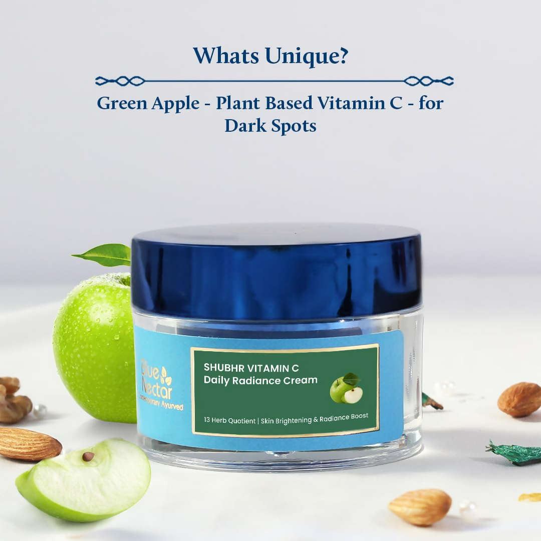 Blue Nectar Natural Vitamin C Face Cream for Glowing Skin Dark Spot Removal Cream For Women