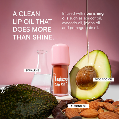 Gush Beauty Balmy Glossy Tinted Lip Oil - Peach Brown