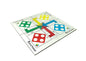 Kraftsman Wooden Portable Ludo Board Game for Kids and Adults (11?11 Inches) | Travel Pouch Included for Pawns and Dice