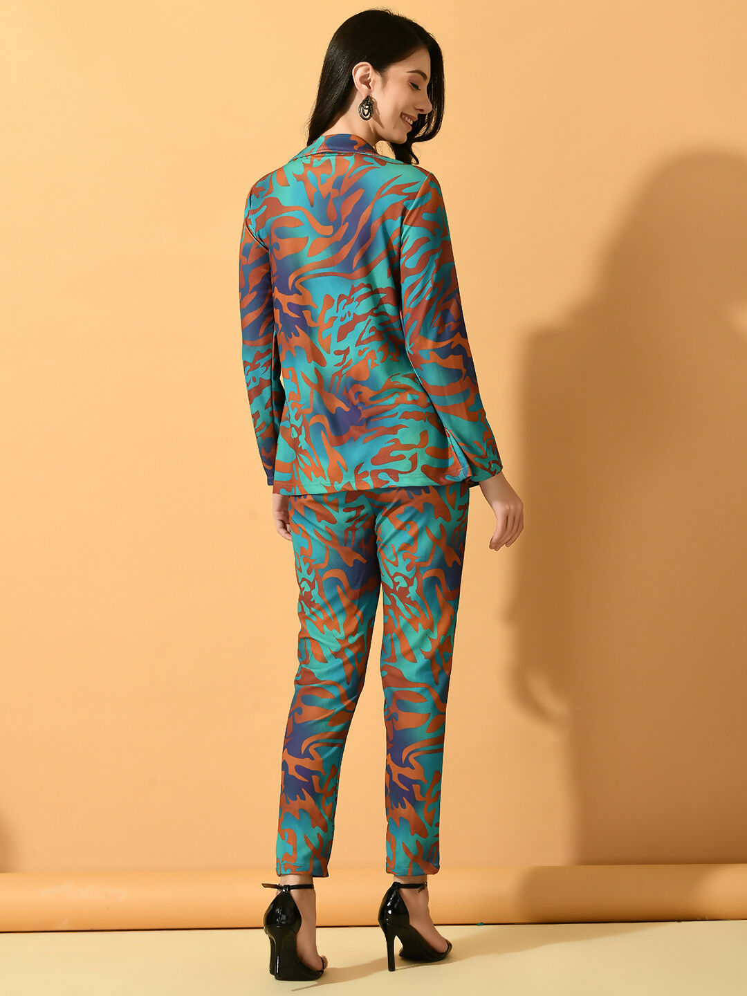 Myshka Women's Multi Printed Ombre Jacket