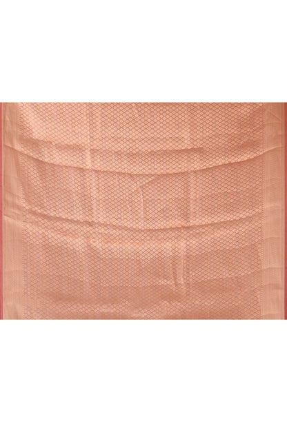 Joban Fashion Rose Gold Pure Banarasi Tissue Saree
