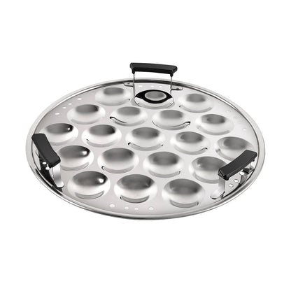 Cello Stainless Steel Induction Base Idli Cooker (Idly Maker) And Multi Kadhai Set of 6
