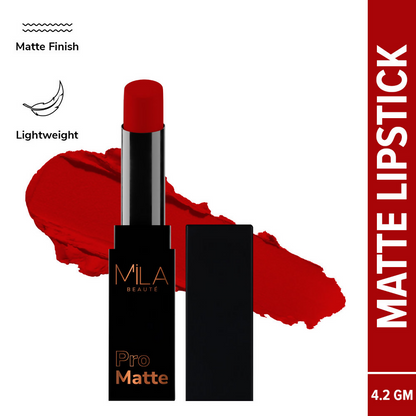 Mila Beaute Pro Matte Long Lasting Creamy Matte Finish Lipstick - Naina