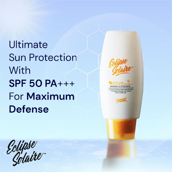 Eclipse Solaire Aqua Fusion Sunscreen - 5X Protection With SPF 50 PA+++