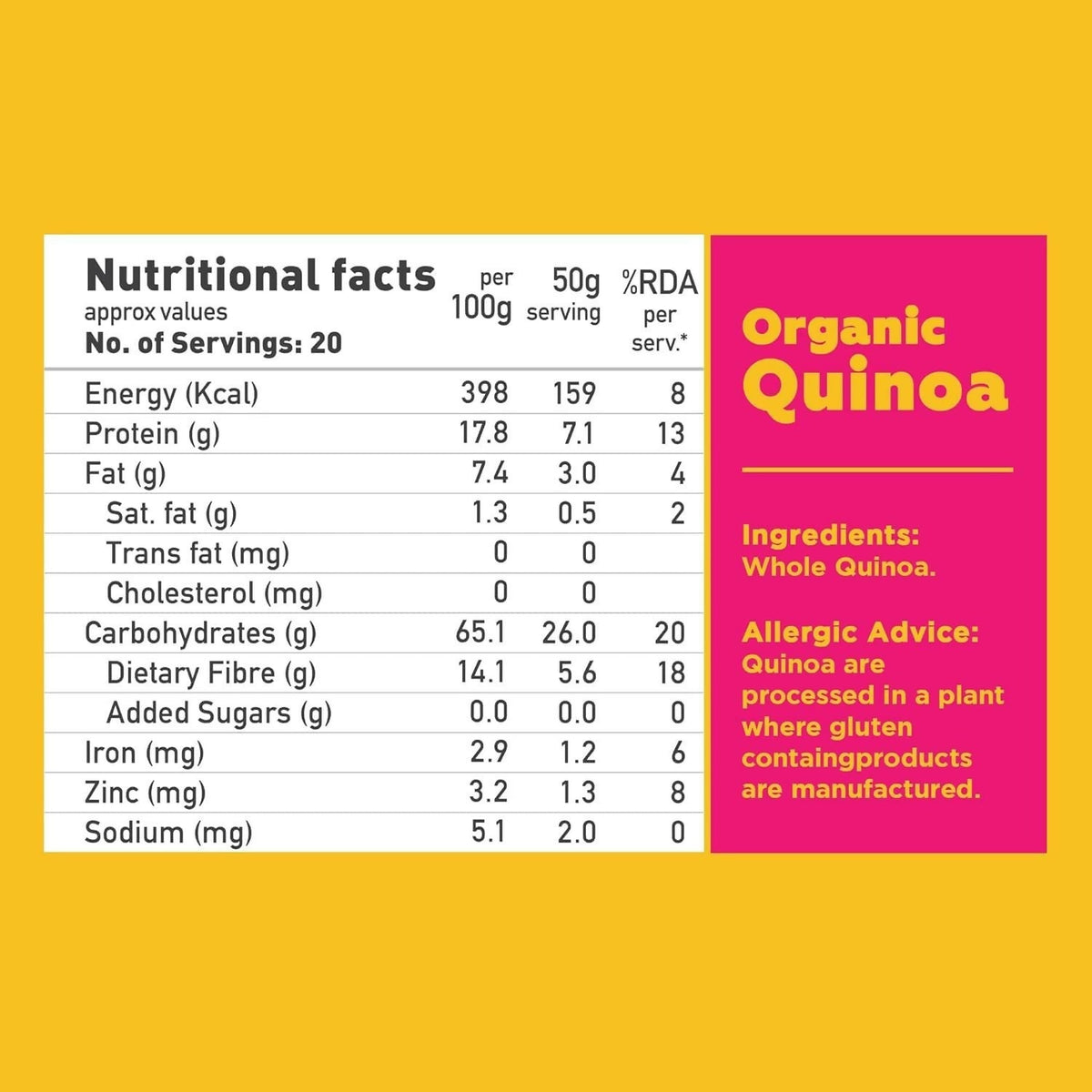 Yoga Bar Whole Quinoa Pouch