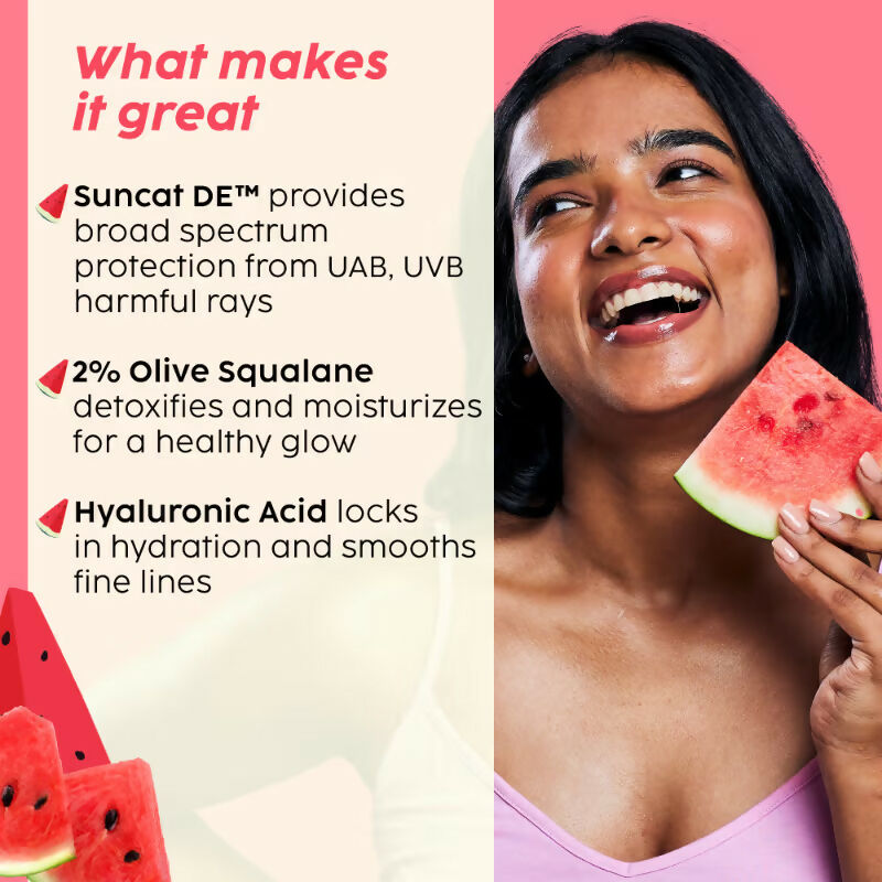 Plix Watermelon SPF PA++++ 50 Protect & Hydrate 2 In 1 Moisturizer + Sunscreen