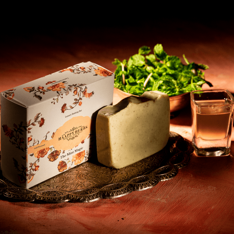 Haappyherbs The Mint Magic Luxury Bathing Soap Bar
