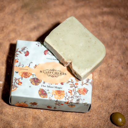 Haappyherbs The Mint Magic Luxury Bathing Soap Bar