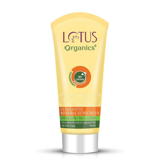 Lotus Organics+ Ultra Matte Mineral Sunscreen SPF 40 PA+++