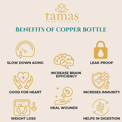 Tamas Hammered Antique BMC Copper Water Bottle