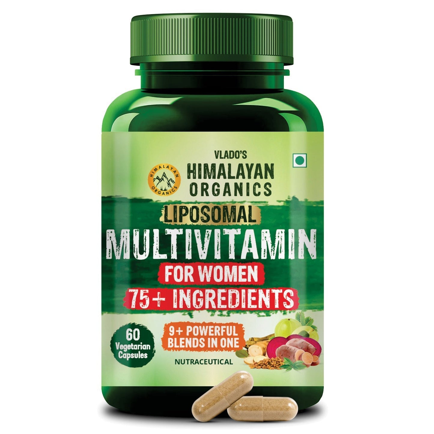 Himalayan Organics Whole Food Multivitamin For Women Capsules