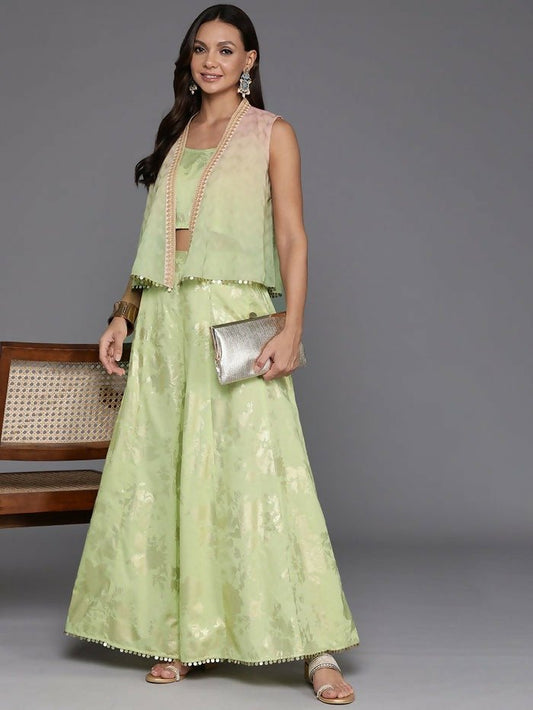 Ahalyaa Women's Traditional Wear Co-ods - Green