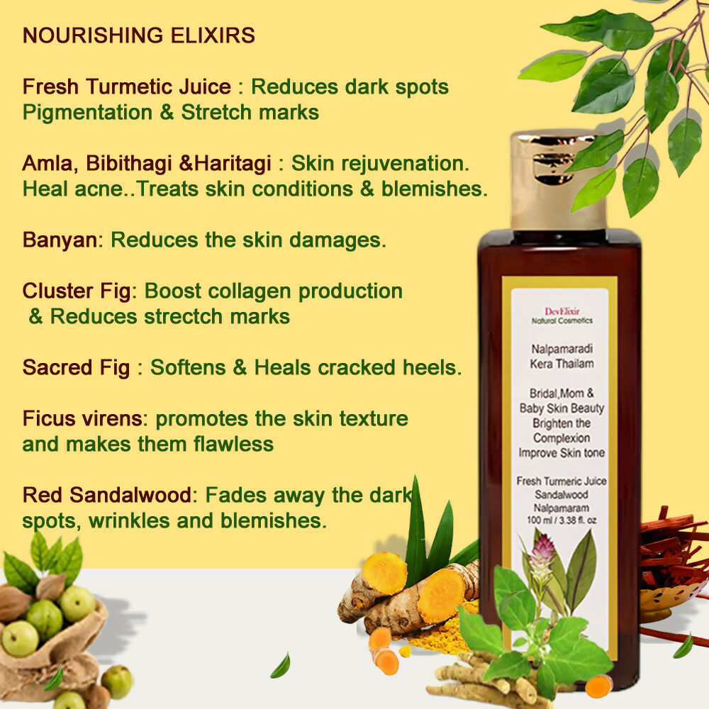 DevElixir Nalpamaradi Kera Thailam Skin Bright & Even Tone