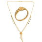 AanyaCentric Gold-Polished Mangalsutra & Ring Set