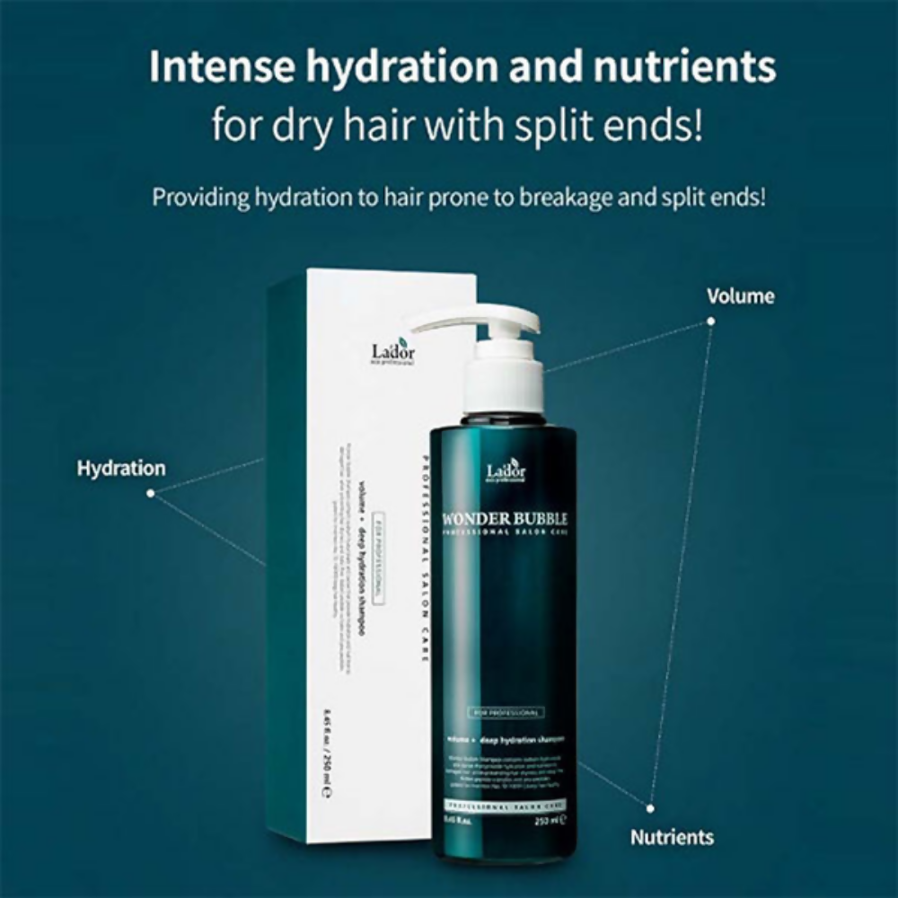 La'dor Korean Wonder Bubble Shampoo for Volume & Shine - Dry, Dull, Damaged and Color-Treated Hair