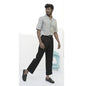 Diva Globe Grey Lapel Collar Shirt