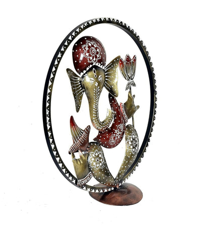 Umi Ganesha Idol in Cirle Decorative Handicraft Showpiece Ganesha Idol