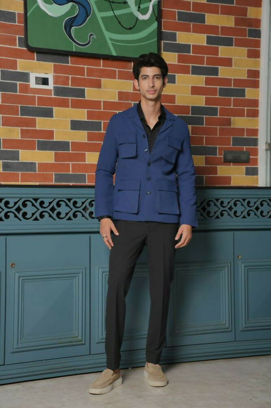 Minimal Matrix Black Shacket by Hilo Design
