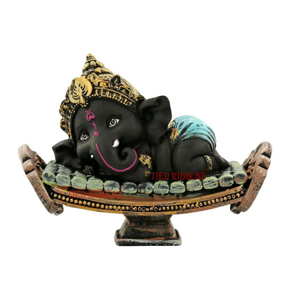 Tied Ribbons Resin Ganesh Statue Murti