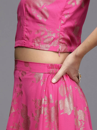 Ahalyaa Women's Traditional Wear Co-ods - Pink
