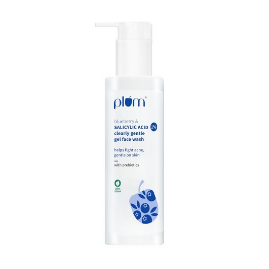 Plum Blueberry & Salicylic Acid 1% Clearly Gentle Gel Face Wash