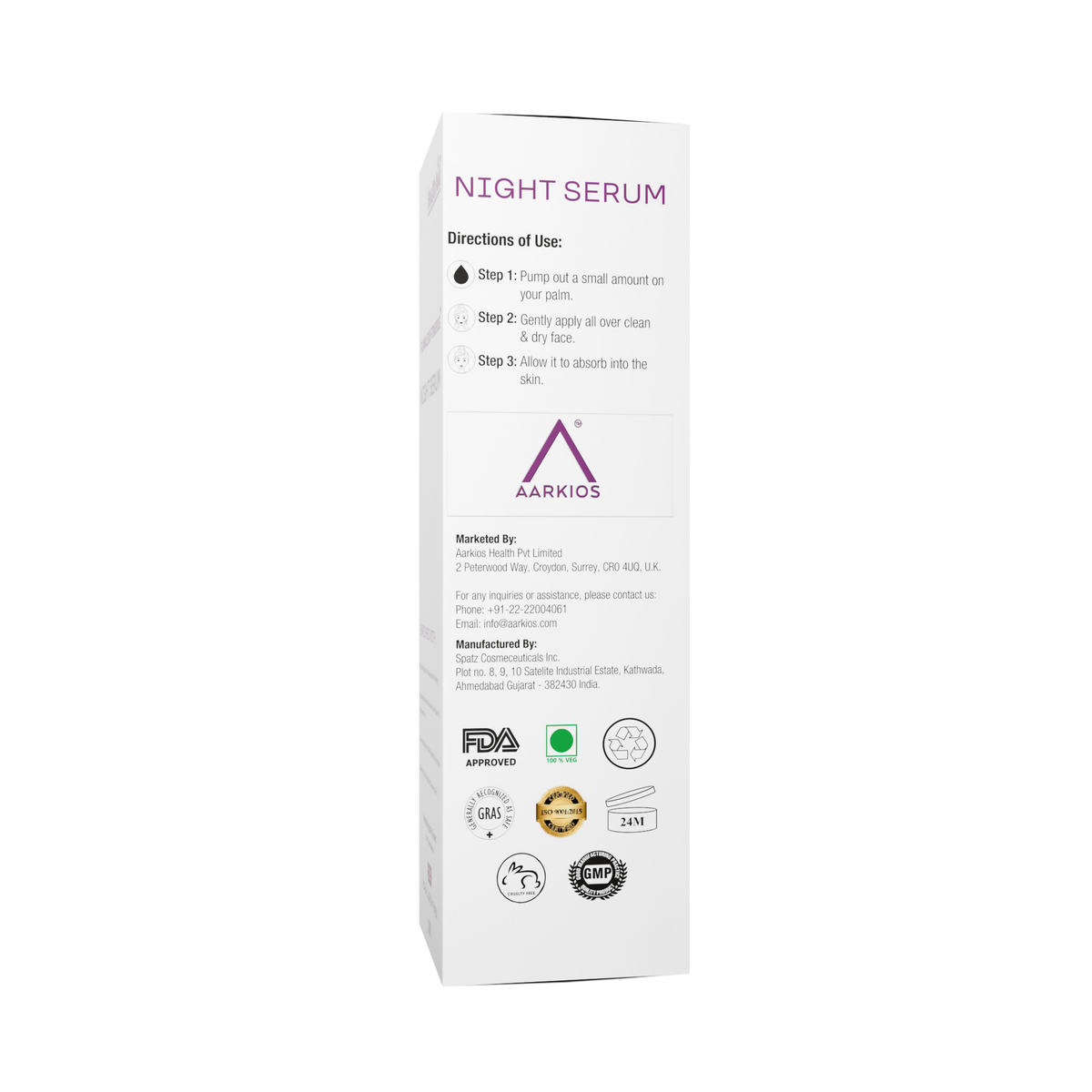 Flawless Finesse By HealthAid Night Serum
