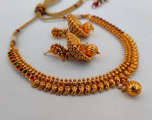 Multicolor Kemp Mango Necklace Set