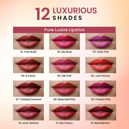 Swiss Beauty High Shine Finish Smooth Glide Pure Lustre Lipstick - 11 Pop Cherry