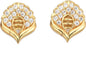 AanyaCentric Elegant Gold-Polished Ad American Diamond Earrings for Women Girls of All Ages
