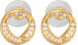 AanyaCentric Elegant Gold-Polished Ad American Diamond Earrings for Women Girls of All Ages