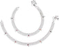 AanyaCentric Silver Plated White Metal Payal Indian Traditional Ethnic Fashion Imitation Jewellery Foot Chain
