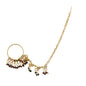 Gold-Polished Alloy Traditional Multi Colour Nath - The Pari