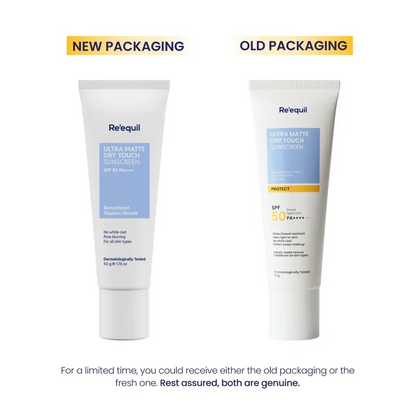 Re'equil Ultra Matte Dry Touch Sunscreen Gel SPF 50 PA++++