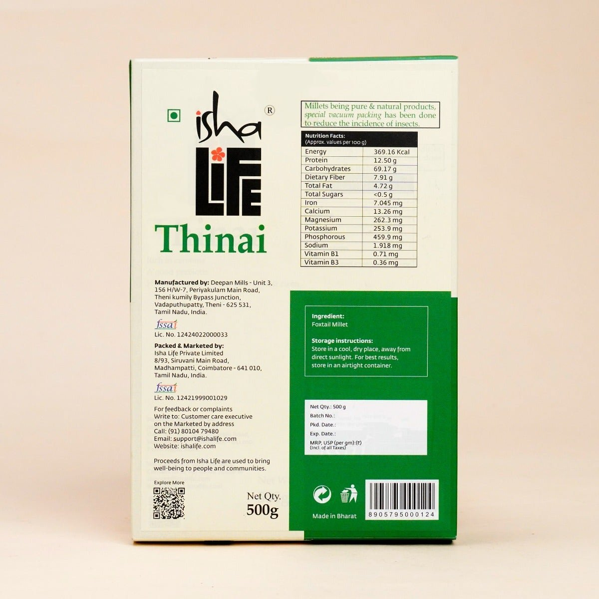 Isha Life Thinai (Foxtail Millet)